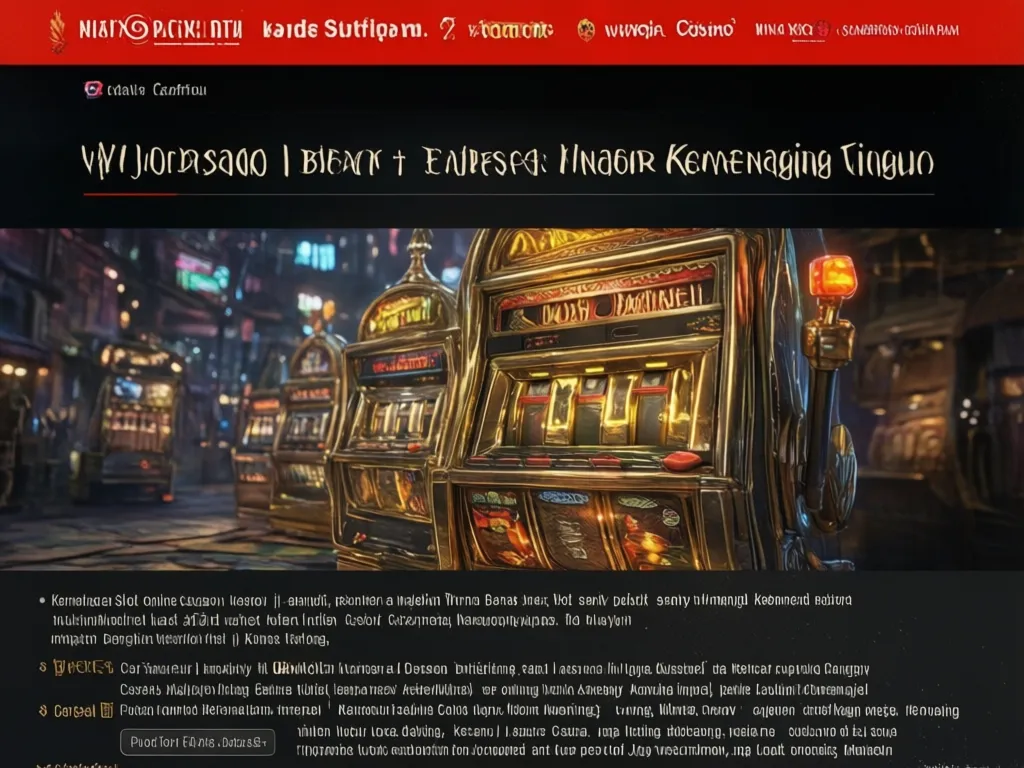 Koleksi Slot Online Terbaik di Waja Casino